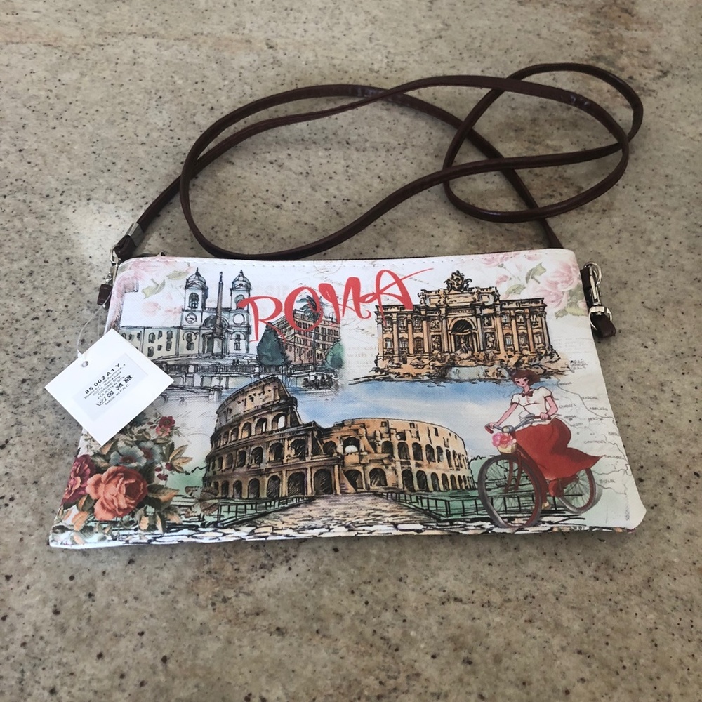 NWT! Adorable Roma Italia  Crossbody Bag
